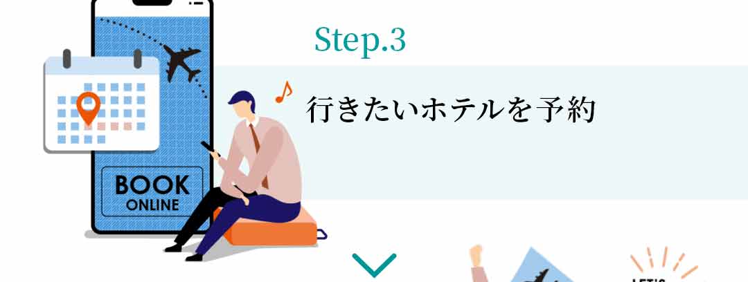 【Step.3】行きたいホテルを予約